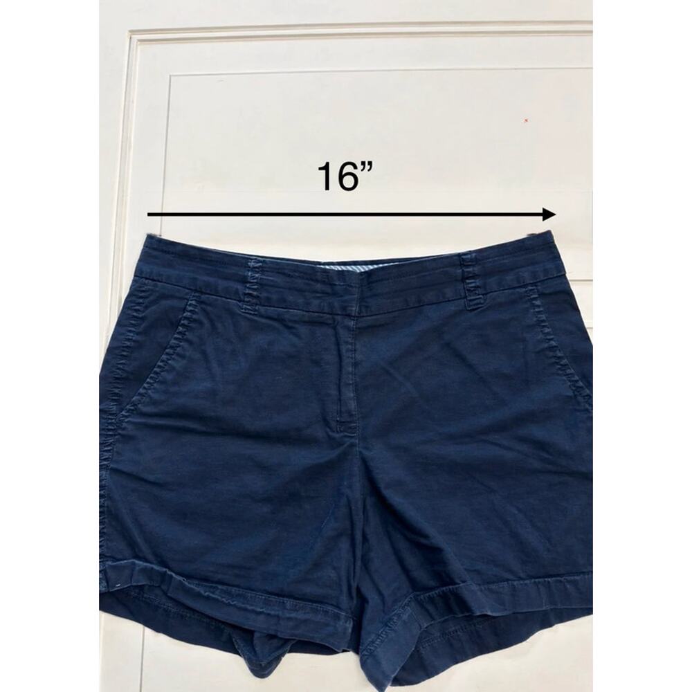 J. Crew Women’s Sz 6 100% Cotton Blue Broken In Chino Shorts - Picture 5 of 5